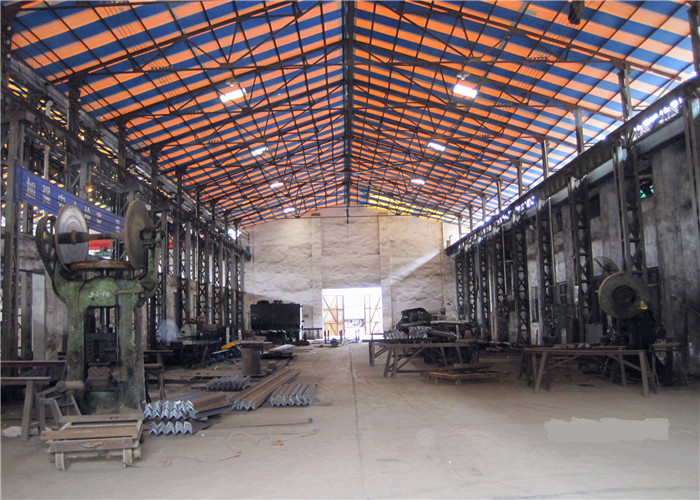 Steel tower production workshop