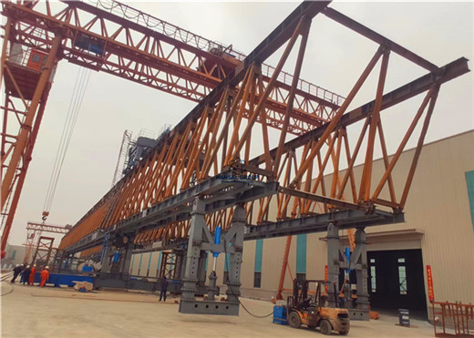 Truss type launching girdder are being preassembled and commissioned 