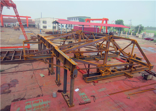 custom steel fabrication - formwork traveler steel structures are fully being preassembled 